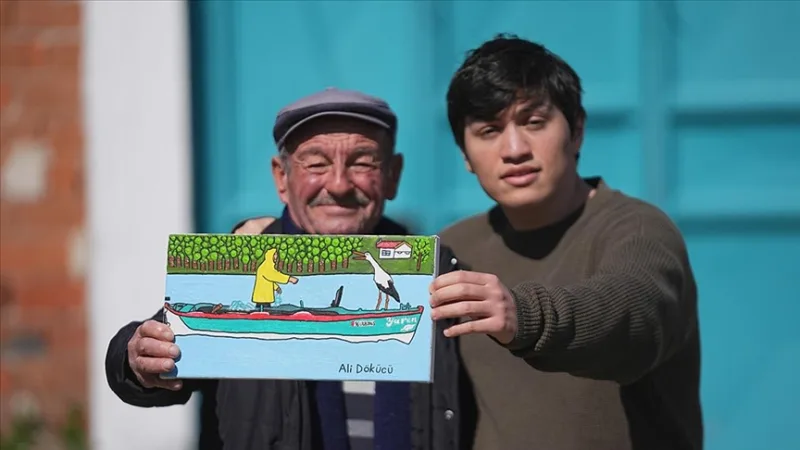 Yaren ir gandras bei žvejo „dėdės Ademo“ draugystė atsispindėjo autizmo turinčio jaunuolio paveiksle